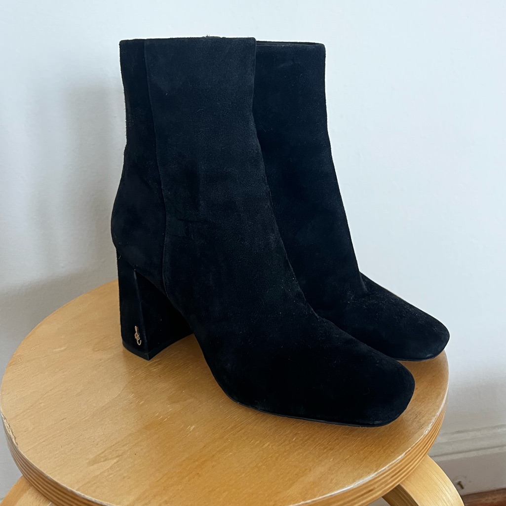 Sam Edelman Women’s Codie Block Heel Black Suede